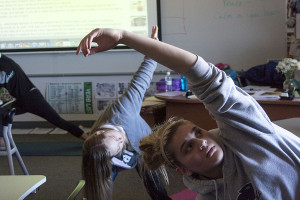 Students Relax at Yoga Club