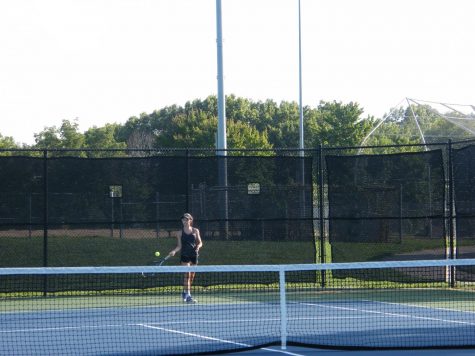 The Lady Falcons tennis team played on August 30th against Liberty high school, with freshman Claire Thimgan playing in the No. 1 spot. The Varsity team lost 1-8, however Claire won her match. “During the match, I was just thinking about staying consistent and hitting every ball back, but being offensive when I got the chance.” 