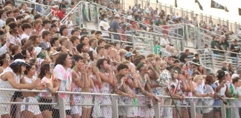 Students gathered at the DAC to support the Falcons football team Friday, Sept. 10. “The energy was very lively,” junior Aubrey Williams said. This was the second home game of the football season.