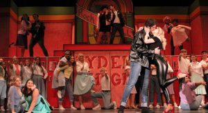 The cast of Grease the Musical performs Nov. 19 on the set created specifically for the show.