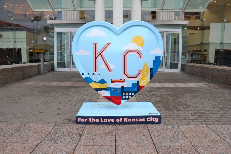  “For The Love of Kansas City,” created by artist Mollie Hanselman, was inspired by the Kansas City skyline. Her design used simple primary colors and shapes. “I hope that because of how simple the shapes are and elementary the color scheme is that they become in tune with their inner child and are able to see the world through them,” Hanselman said. 