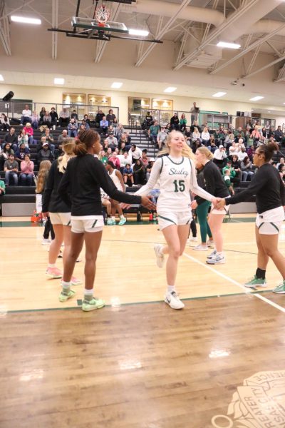 In a close game, District Champion girls basketball teams season came to a close in a 39-42 loss to Rock Bridge High School in the Falcon Fieldhouse Friday, March 8.