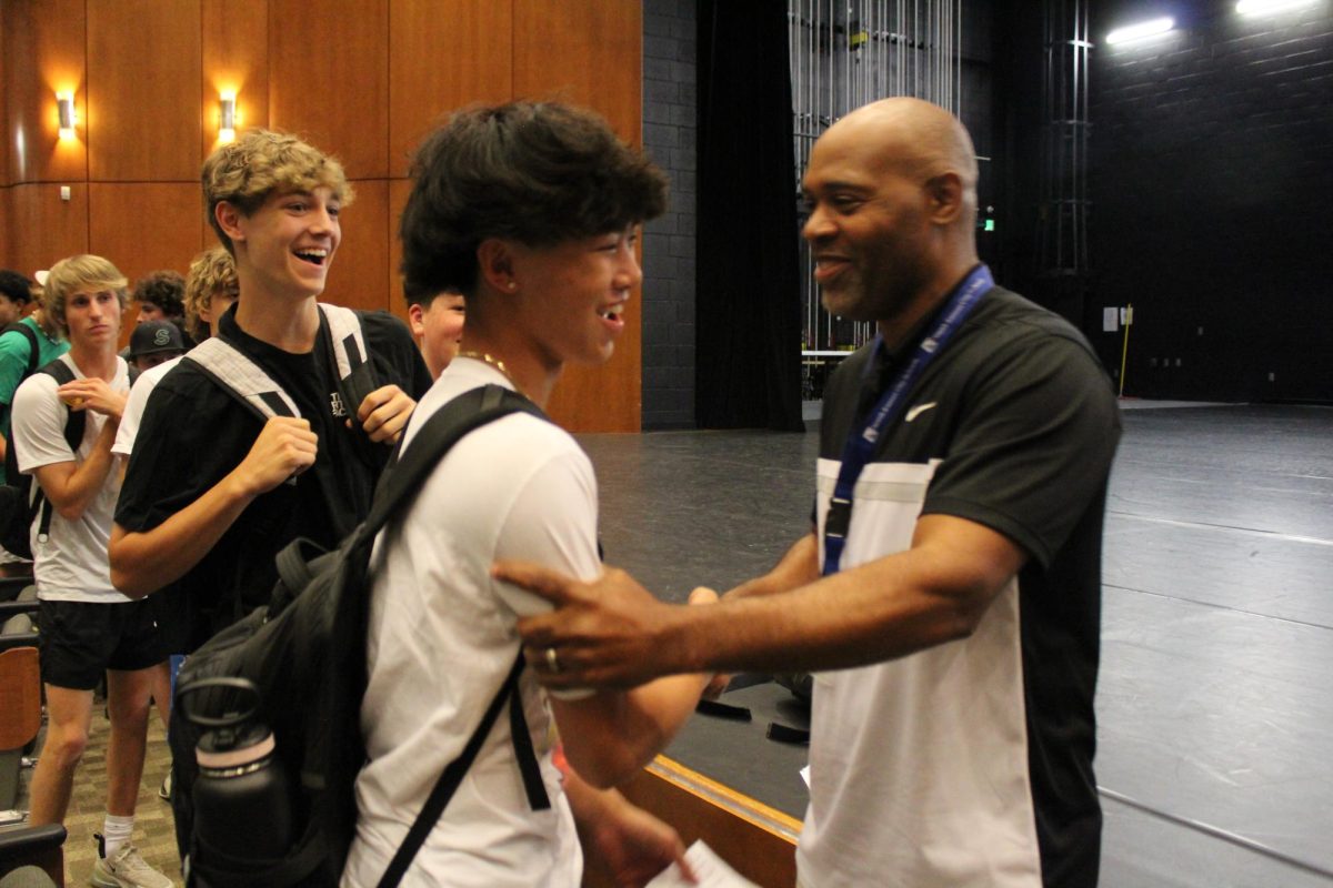 The new head baseball coach for the 24-25 season, Dionandre Josenberger, met with players today in the PAC during WIN Time.