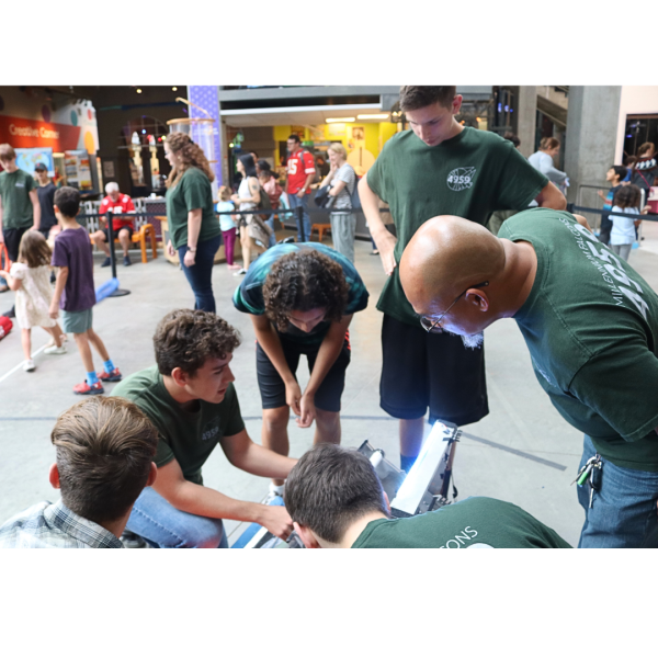 The Millennium Falcons robotics team at Science City Sept. 22.