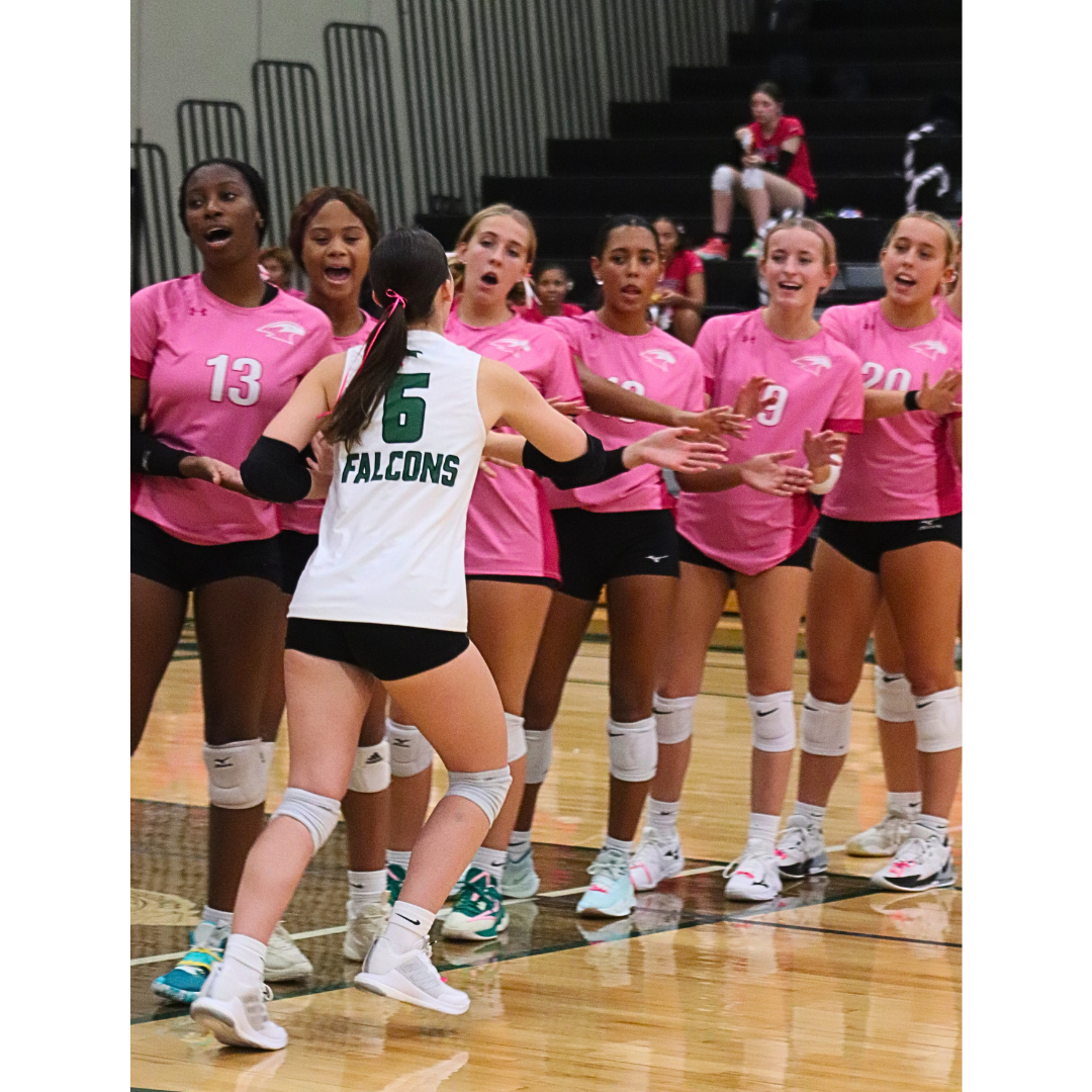 The annual Dig For A Cure volleyball tournament was hosted at home Sept. 23. The varsity volleyball team beat North Kansas City High School 3-2 in five sets. JV and C teams also won. There was a $5 cash donation for admission, and all proceeds will be donated to the Sideout Foundation.