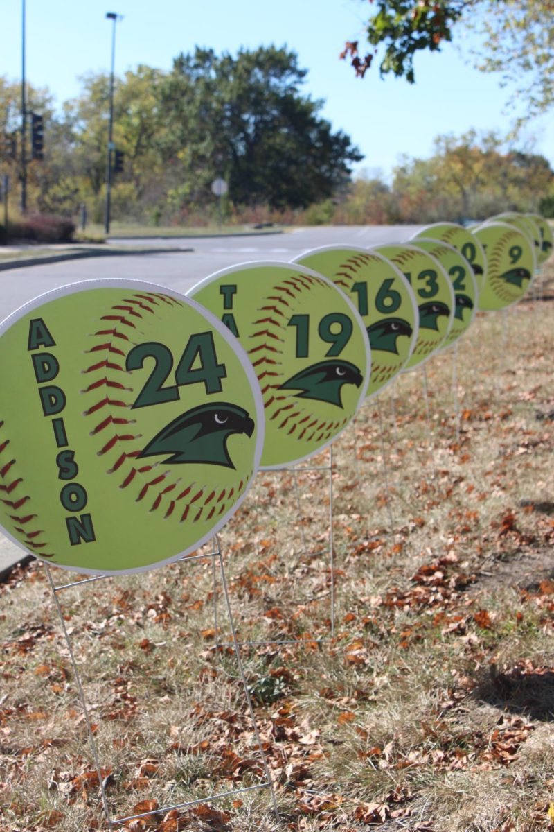 Senior signs for softball