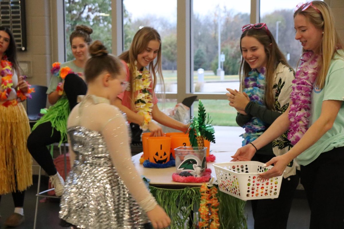 Interact club hosts Halloween Hallways for the feeder schools Oct. 30. Clubs and activities hosted booths with activities and candy.