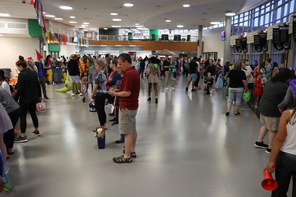 Interact club hosts Halloween Hallways for the feeder schools Oct. 30. Clubs and activities hosted booths with activities and candy.