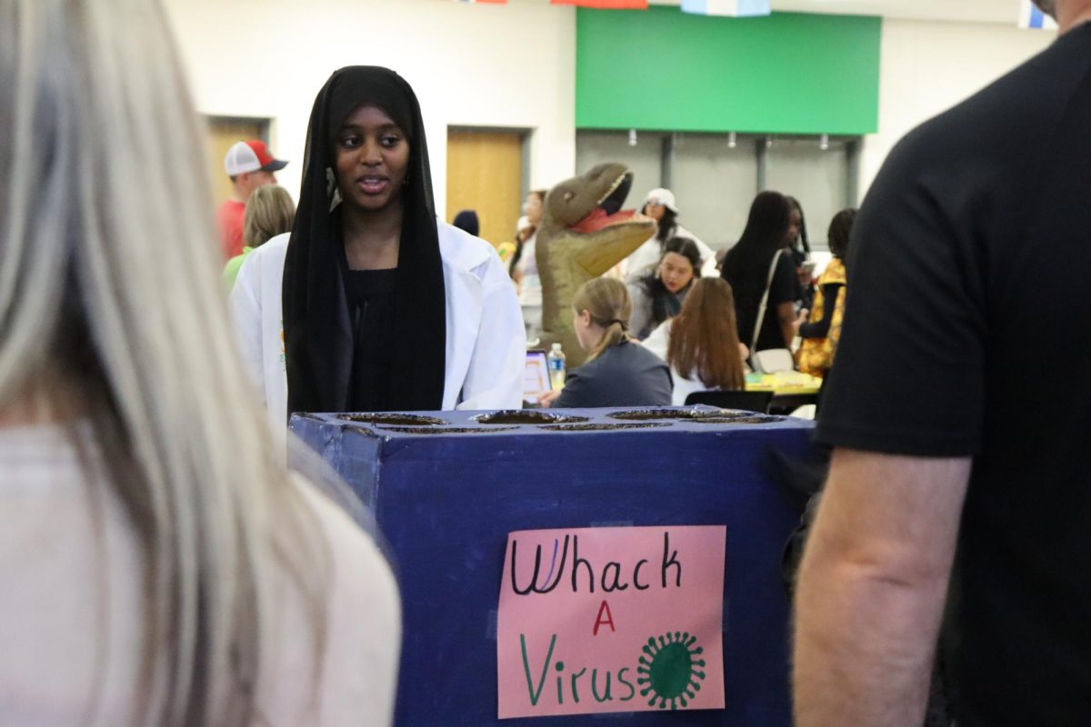 Interact club hosts Halloween Hallways for the feeder schools Oct. 30. Clubs and activities hosted booths with activities and candy.