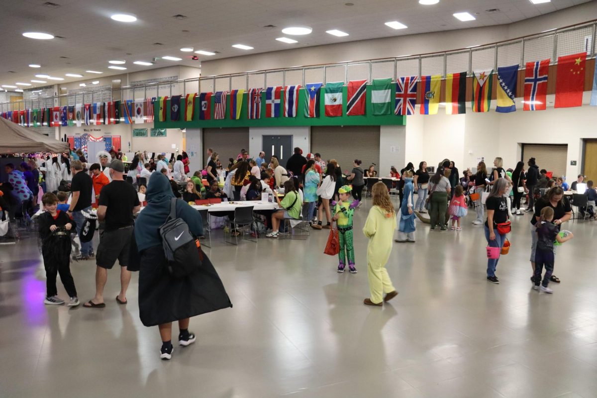 Interact club hosts Halloween Hallways for the feeder schools Oct. 30. Clubs and activities hosted booths with activities and candy.