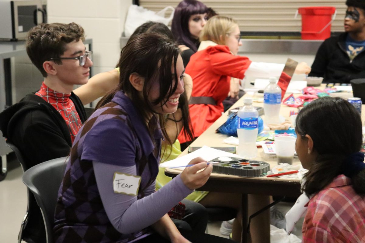 Interact club hosts Halloween Hallways for the feeder schools Oct. 30. Clubs and activities hosted booths with activities and candy.