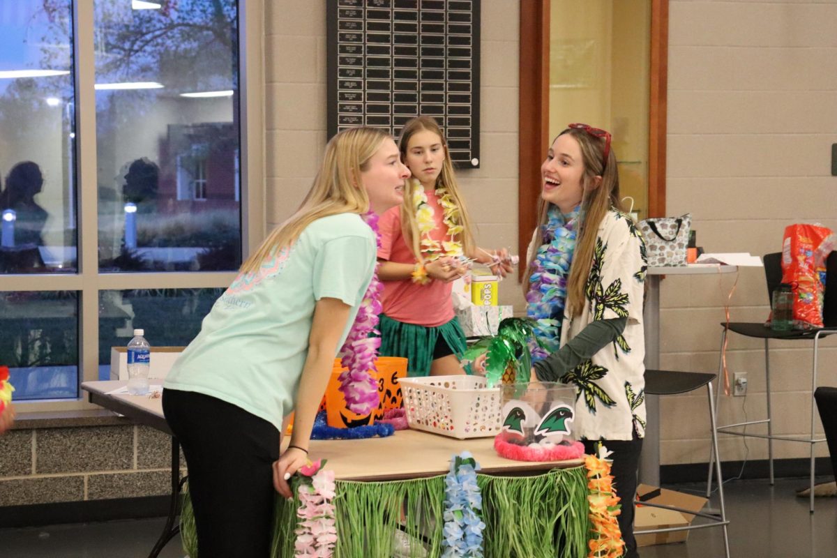 Interact club hosts Halloween Hallways for the feeder schools Oct. 30. Clubs and activities hosted booths with activities and candy.