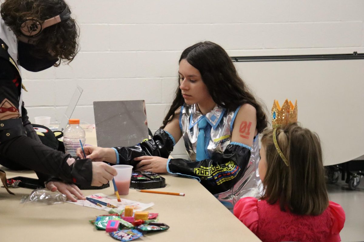 Interact club hosts Halloween Hallways for the feeder schools Oct. 30. Clubs and activities hosted booths with activities and candy.