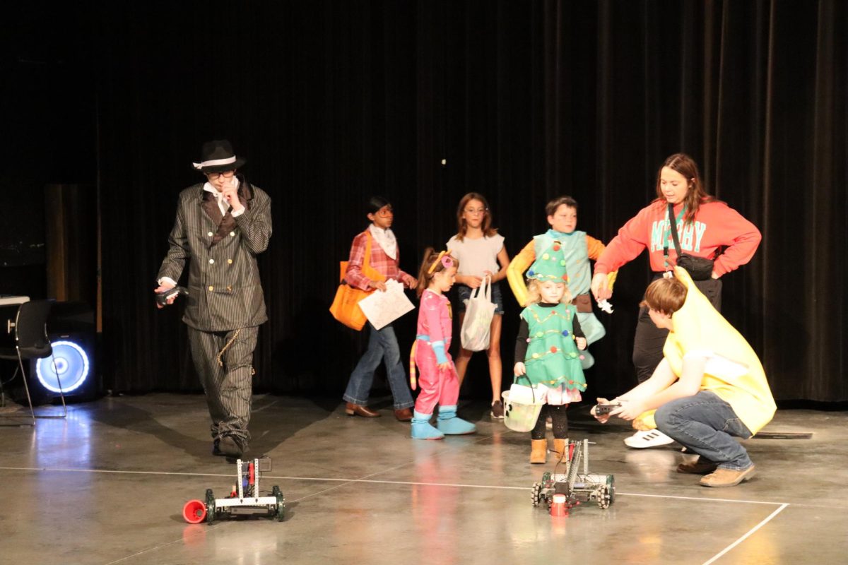 Interact club hosts Halloween Hallways for the feeder schools Oct. 30. Clubs and activities hosted booths with activities and candy.