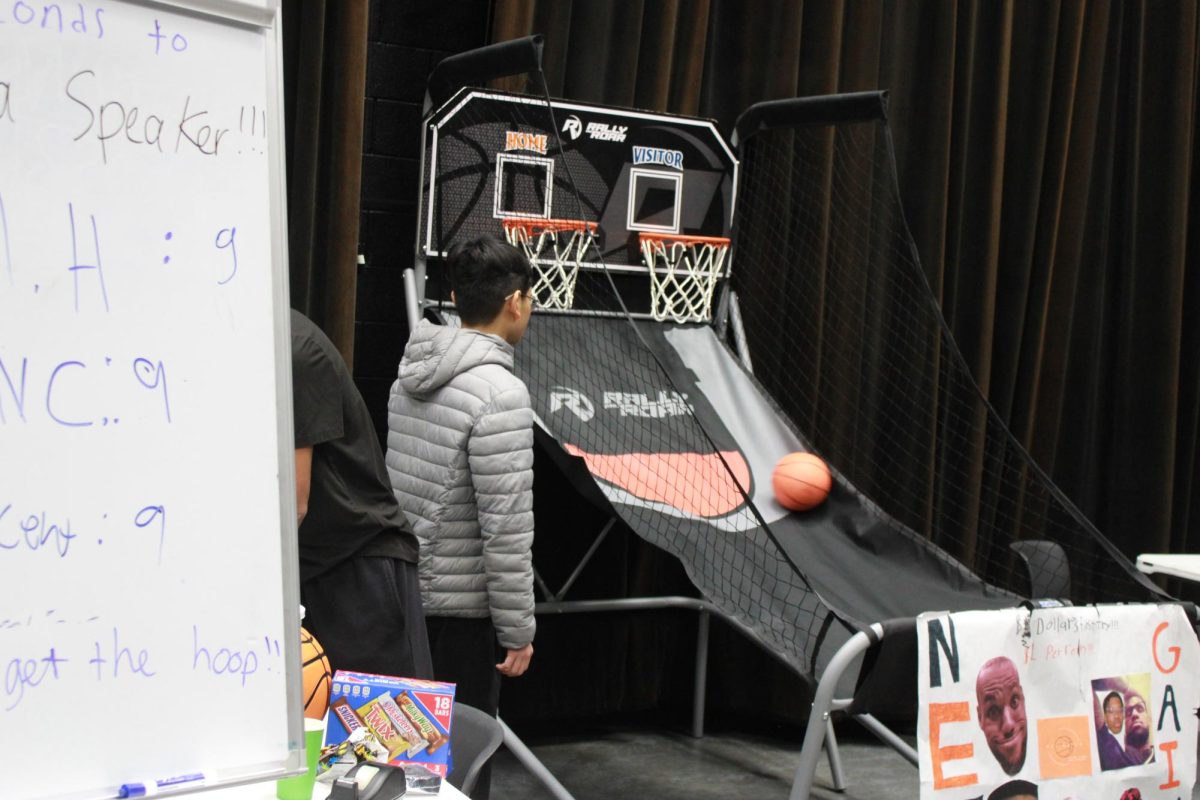 Entrepreneurship students work at the Falcon Fair Dec. 12.