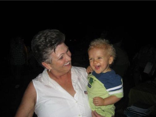 Adam Brown and his grandmother