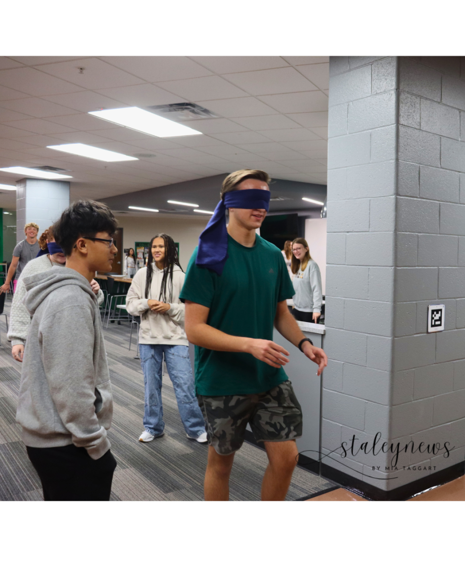 Psychology Students Travel School In Blindfolds